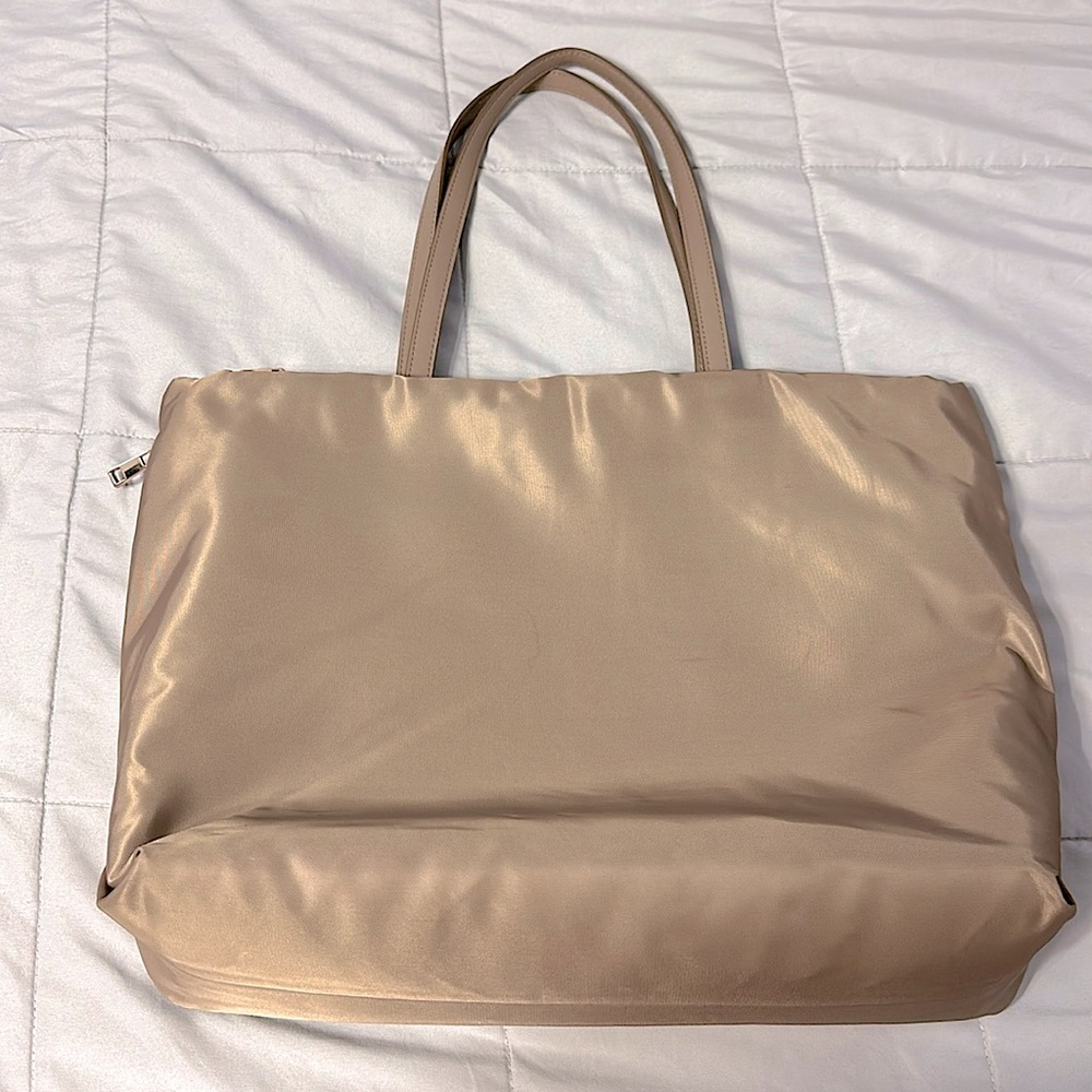 Light Brown Athleisure Soft Tote Handbag - A New Day